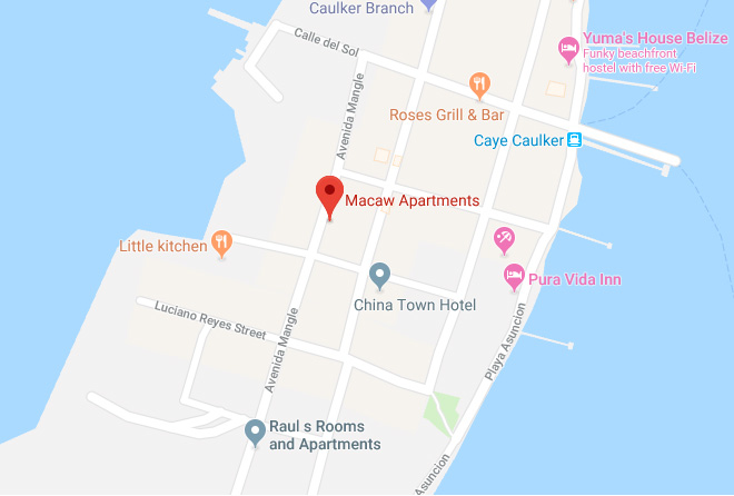 caye-calker-macaw-apartments-map-close-up